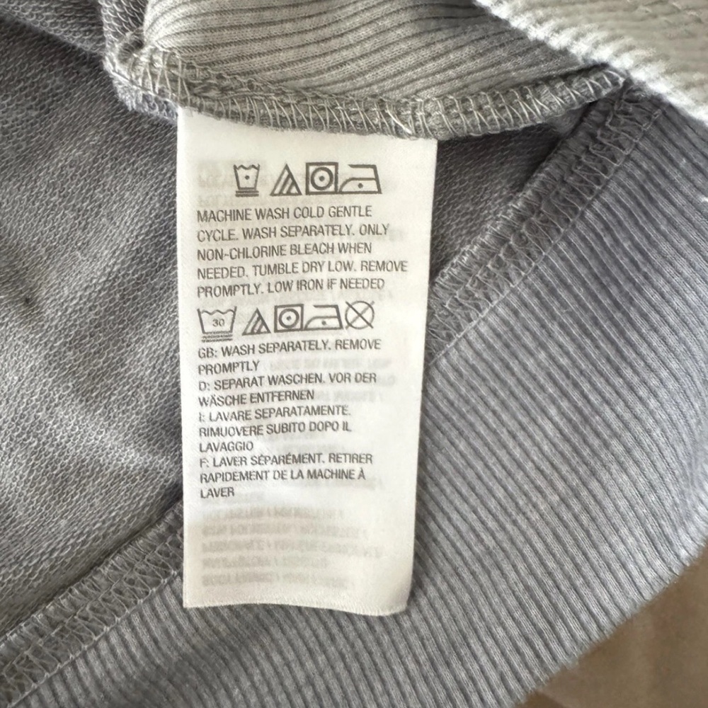 LOGO LORI GOLDSTEIN A-Line Tunic Hoodie Top Gray Color block XS Athleisure QVC - Picture 9 of 11